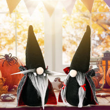 Load image into Gallery viewer, Halloween Black Witch Cloak Hat Vampire Gnome
