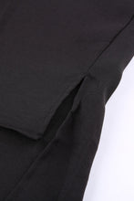 Load image into Gallery viewer, V Neck 3/4 Sleeve High Low Hem Shirt
