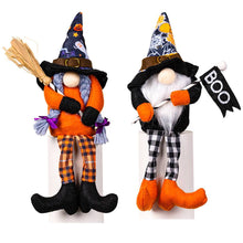 Load image into Gallery viewer, Halloween Ornament Hanging Legs Witch Hat Gnome
