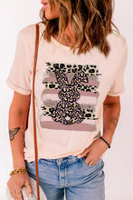 Load image into Gallery viewer, Easter Leopard Bunny Graphic T-Shirt
