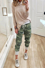 Load image into Gallery viewer, Green Camo Print Knit Sport Pants

