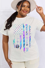 Load image into Gallery viewer, Simply Love Full Size NEVER GIVE UP Graphic Cotton Tee
