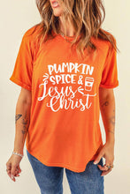 Load image into Gallery viewer, PUMPKIN SPICE &amp; Jesus Christ Graphic T-Shirt
