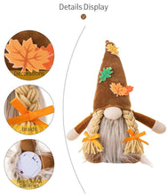 Load image into Gallery viewer, Thanksgiving Harvest Floral Luminous Gnome Ornament
