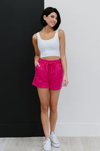 Load image into Gallery viewer, Zenana Just Chillin' Full Size Run Sweat Shorts in Pink

