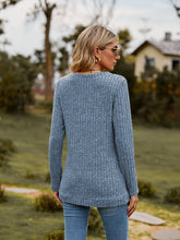 Load image into Gallery viewer, Ribbed V-Neck Long Sleeve Tee
