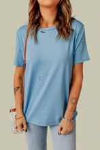 Load image into Gallery viewer, Distressed Round Neck Tee

