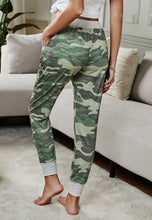 Load image into Gallery viewer, Green Camo Print Knit Sport Pants

