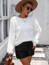 Load image into Gallery viewer, Lace Detail Cutout Long Sleeve Pullover Sweater
