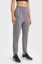 Load image into Gallery viewer, Elastic Waist Yoga Joggers with Pockets
