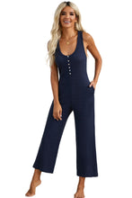 Load image into Gallery viewer, Pocketed Thermal Sleeveless Jumpsuit

