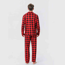 Load image into Gallery viewer, Men Plaid Collared Neck Shirt and Pants Set
