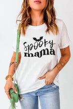 Load image into Gallery viewer, Spooky Mama Halloween Bat Graphic Tee
