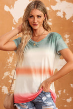 Load image into Gallery viewer, Double Take Tie-Dye V-Neck Short Sleeve Tee
