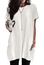Load image into Gallery viewer, Side Pockets Short Sleeve Tunic Top
