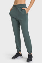 Load image into Gallery viewer, Elastic Waist Yoga Joggers with Pockets
