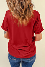 Load image into Gallery viewer, Heart Graphic Round Neck Tee
