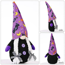 Load image into Gallery viewer, Halloween Decoration Purple Hat Gnome Ornament
