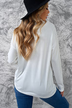 Load image into Gallery viewer, Johnny Collar Dropped Shoulder Top
