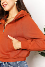 Load image into Gallery viewer, Double Take Half-Zip Long Sleeve Hoodie
