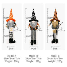 Load image into Gallery viewer, Halloween Decoration Witch Hat Gnome Ornament
