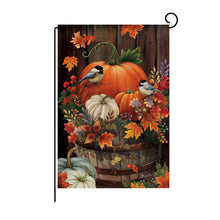 Load image into Gallery viewer, Fall Harvest Theme Printed Garden Flag
