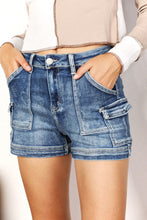 Load image into Gallery viewer, RISEN Full Size High Rise Side Cargo Pocket Shorts

