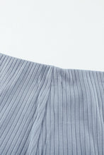 Load image into Gallery viewer, Cropped Tee And Wide Legs Pants Ribbed Knit Lounge Set
