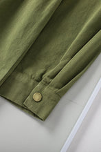 Load image into Gallery viewer, Green Snap Up Babydoll Shirt
