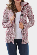 Load image into Gallery viewer, Long Sleeve Button-Up Hooded Cardigans
