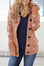 Load image into Gallery viewer, Long Sleeve Button-Up Hooded Cardigans
