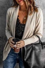 Load image into Gallery viewer, Double Take Long Sleeve Ribbed Hem Open Front Longline Cardigan
