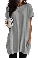 Load image into Gallery viewer, Side Pockets Short Sleeve Tunic Top
