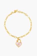 Load image into Gallery viewer, Heart Lock Charm Bracelet
