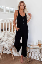 Load image into Gallery viewer, Pocketed Thermal Sleeveless Jumpsuit
