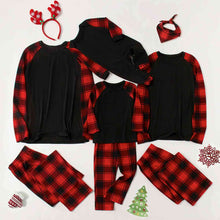 Load image into Gallery viewer, Raglan Sleeve Top and Plaid Pants Set
