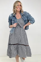 Load image into Gallery viewer, White Birch Sleeveless Plaid Woven Dress
