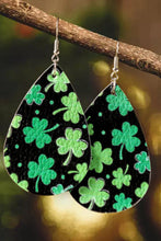 Load image into Gallery viewer, Green St. Patrick's Day Shamrock Earrings

