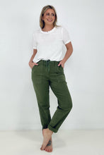 Load image into Gallery viewer, Judy Blue "Jessie" High Waist Olive Green Denim Jogger
