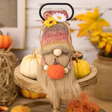 Load image into Gallery viewer, Thanksgiving Harvest Gnome Ornaments Holding A Pumpkin
