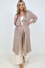 Load image into Gallery viewer, Jade By Jane Draped Front Long Body Jacket

