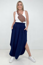 Load image into Gallery viewer, Zenana "Sydney" Smocked Waist Side Slit Maxi Skirt
