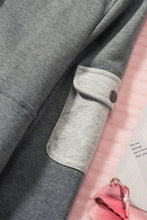 Load image into Gallery viewer, Half Zip Colorblock Pocket Patchwork Long Sleeve Hoodie
