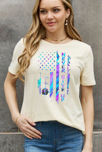 Load image into Gallery viewer, Simply Love Full Size NEVER GIVE UP Graphic Cotton Tee
