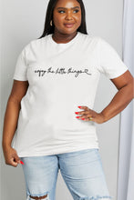 Load image into Gallery viewer, Simply Love Full Size ENJOY THE LITTLE THINGS Graphic Cotton Tee
