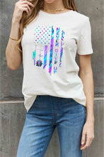Load image into Gallery viewer, Simply Love Full Size NEVER GIVE UP Graphic Cotton Tee
