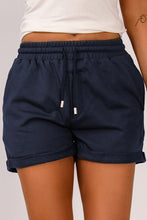 Load image into Gallery viewer, Drawstring Waist Cuffed Shorts
