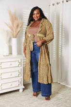 Load image into Gallery viewer, HEYSON Full Size Tie Front Ruffled Duster Cardigan
