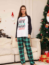 Load image into Gallery viewer, Full Size Graphic Top and Plaid Pants Set
