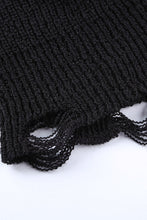 Load image into Gallery viewer, Zipper V-Neck Dropped Sleeve Hooded Solid Sweater

